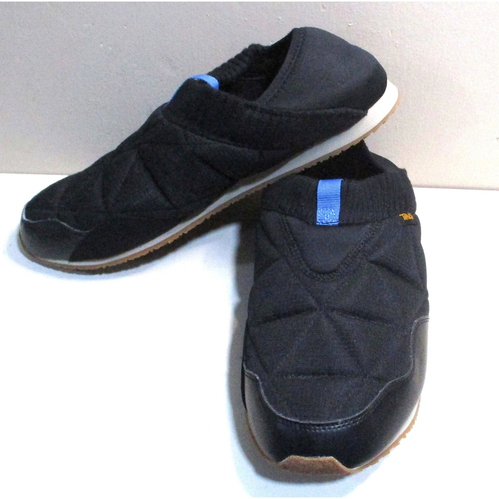 Teva ReEmber Black Quilted Slip On Sneakers Mens 13 1125472 Collapsible Heel